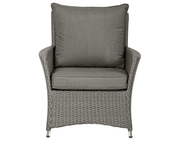 Paris 4 Seater Rattan Garden Lounge Set with Coffee Table - Grey - Image 6