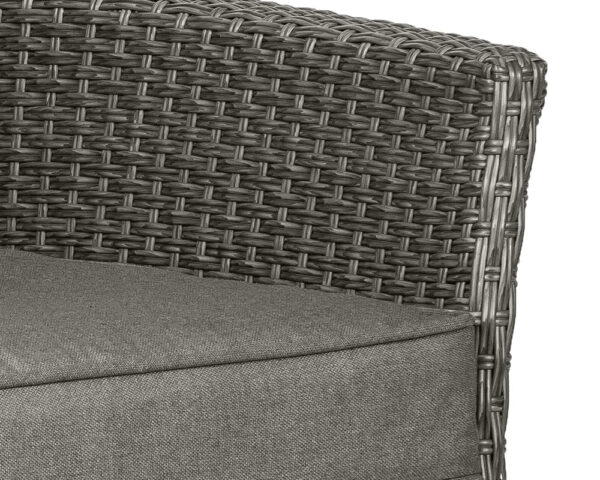 Paris 4 Seater Rattan Garden Lounge Set with Coffee Table - Grey - Image 9