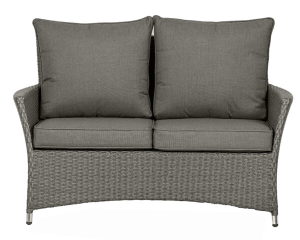 Paris 4 Seater Rattan Garden Lounge Set with Coffee Table - Grey - Image 7