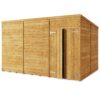 Store More Overlap Pent Shed - 12x8 Windowless
