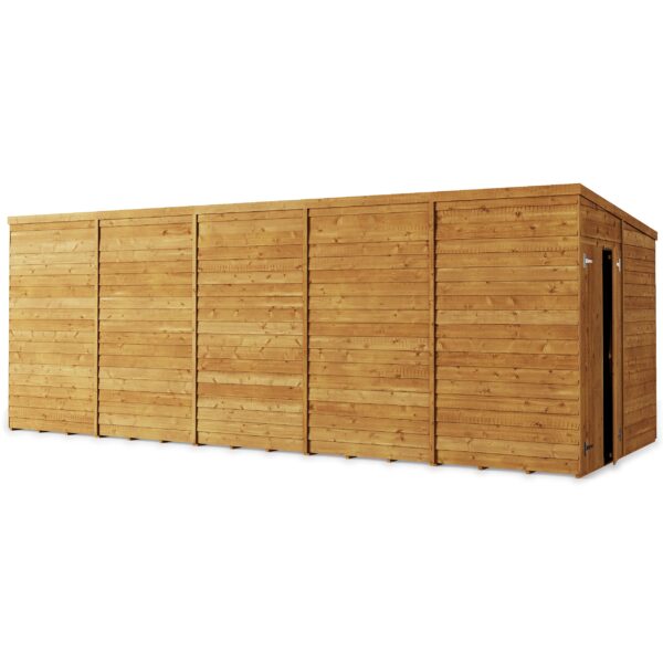 Store More 20x8 Large Overlap Pent Garden Shed with Double Doors (Windowless) - Image 5