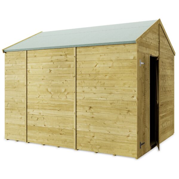 Store More 10x8 Tongue and Groove Apex Garden Shed with Double Doors (Windowless) - Image 3