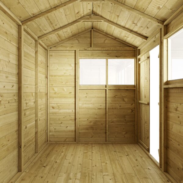 Store More 12x6 Tongue and Groove Apex Garden Shed with Double Doors & Windows - Image 4