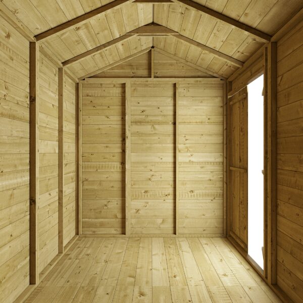 Store More 12x6 Tongue and Groove Apex Garden Shed with Double Doors (Windowless) - Image 4