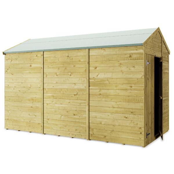 Store More 12x6 Tongue and Groove Apex Garden Shed with Double Doors (Windowless) - Image 3