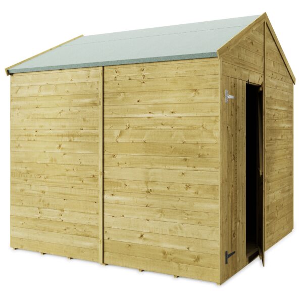 Store 8x8 More Tongue and Groove Apex Garden Shed with Double Doors (Windowless) - Image 5