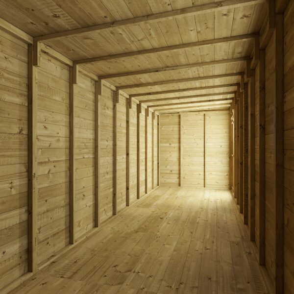 Store More 16x6 Large Tongue and Groove Pent Shed with Double Doors (Windowless) - Image 4