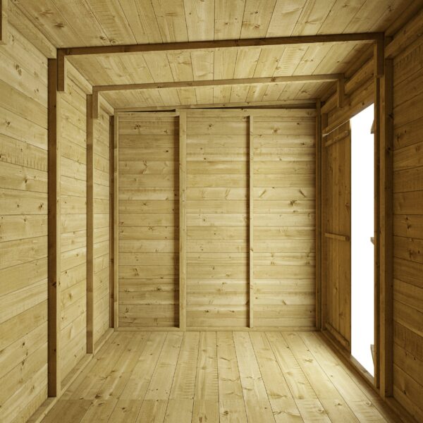 Store More 8x6 Tongue and Groove Pent Shed with Double Doors (Windowless) - Image 4