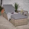 Wentworth Rattan Deluxe Sunlounger